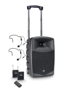 LD Systems ROADBUDDY 10 BPH 2 - Battery-Powered Bluetooth Speaker with Mixer, 2 Bodypack and 2 Headsets