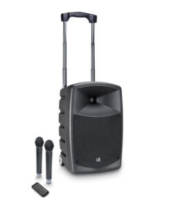 LD Systems ROADBUDDY 10 HHD 2 - Battery-Powered Bluetooth Speaker with Mixer and 2 Wireless Microphones
