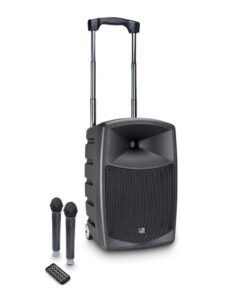 LD Systems ROADBUDDY 10 HHD 2 B5 - Battery-Powered Bluetooth Speaker with Mixer and 2 Wireless Microphones