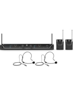 LD Systems U306 BPH 2 - Dual - Sistema microfonico senza fili con 2 x Bodypack e 2 x Auricolari - 655 -  679 MHz