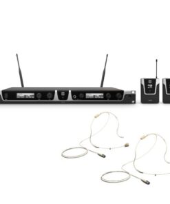 LD Systems U506 BPHH 2 - Sistema per Radiomicrofono con Bodypack e Headset color beige