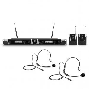 LD Systems U518 BPH 2 - Dual - Sistema per Radiomicrofono con 2 x Bodypack e 2 x Headset