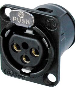 Neutrik C3 FD-L-BAG-1 - Connettore XLR femmina nero da Pannello