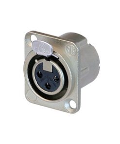 Neutrik C3 FD-LX - Presa chassis XLR tripolare, contatti a saldare, nichelata