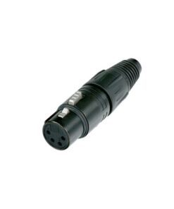 Neutrik C4 FX-B - Connettore XLR a 4 poli femmina con contatti dorati