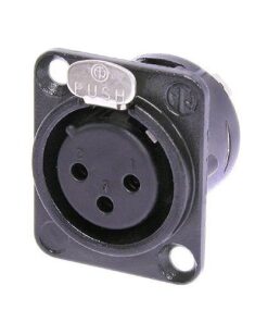 Neutrik NC3FD-L-B-1 - Connettore XLR femmina nero da Pannello