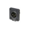Neutrik NC3MDX-TOP - Connettore da pannello maschio a 3 poli, TRUE OUTDOOR PROTECTED (TOP)