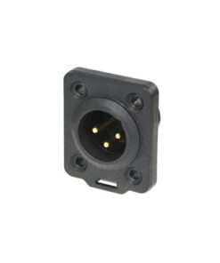 Neutrik NC3MDX-TOP - Connettore da pannello maschio a 3 poli, TRUE OUTDOOR PROTECTED (TOP)