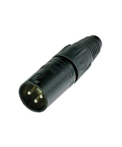 Neutrik NC3MX-BAG - Connettore XLR a 3 poli maschio nero