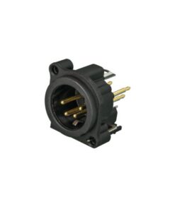 Neutrik NC4MAV - XLR Panel-Mount Connector 4 Pin male, black