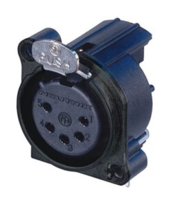 Neutrik NC5FBH-B - XLR Panel-Mount Connector 5 Pin female, black