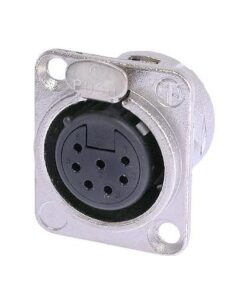 Neutrik NC7FD-L-1 - XLR Panel-Mount Connector 7 Pin female, Nickel-Plated