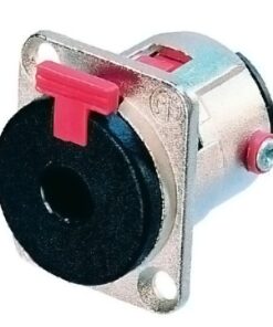 Neutrik NJ3FP6C - Connettore da pannello jack da 6,3 mm a 3 poli femmina, a D