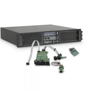 Ram Audio W 12000 DSP E AES - Finale di potenza PA 2 x 5900 W 2 Ohm incl. modulo DSP con ingresso digitale AES/EBU + Ethernet