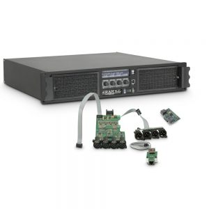 Ram Audio W 12004 DSP E AES - Finale di potenza PA 4 x 3025 W 2 Ohm incl. modulo DSP con ingresso digitale AES/EBU + Ethernet