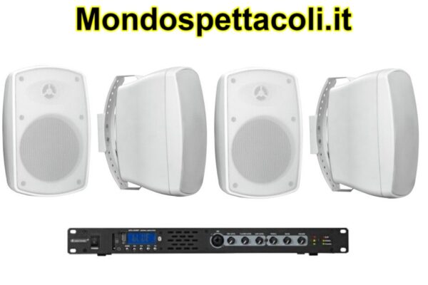 Impianto per diffusione audio per esterno