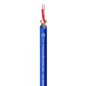 Adam Hall Cables 7114 BLU - Cavo Microfono 2 x 0,31 mm² blu