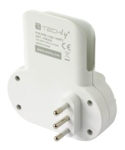 Adattatore Presa bipasso/Schuko 2 USB 1A con porta telefono