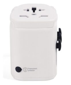 Adattatore da Viaggio 2 porte USB 2,4A Bianco