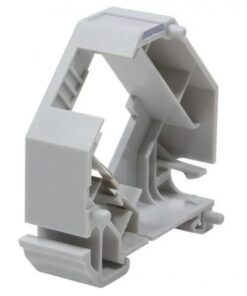 Adattatore keystone per Guida DIN espandibile in Plastica con messa a terra