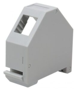 Adattatore keystone per Guida DIN espandibile in Plastica non schermato