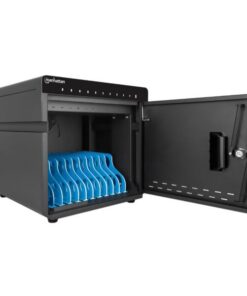 Armadietto Stazione di Ricarica USB-C™ per 10 Notebook/Tablet/Smartphone Nero