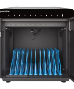 Armadietto Stazione di Ricarica USB-C™ per 10 Notebook/Tablet/Smartphone Nero