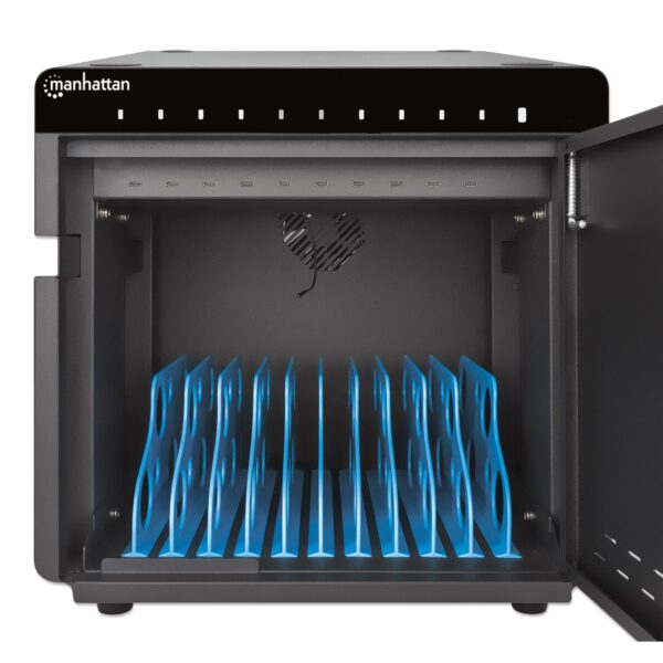 Armadietto Stazione di Ricarica USB-C™ per 10 Notebook/Tablet/Smartphone Nero