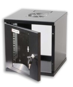 Armadio Rack 10'' a muro 6 unità Nero