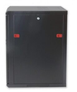 Armadio Rack 19'' a muro 12 unità sezione unica prof. 600mm Nero
