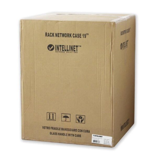 Armadio Rack 19'' a muro 15 unità due sezioni Grigio