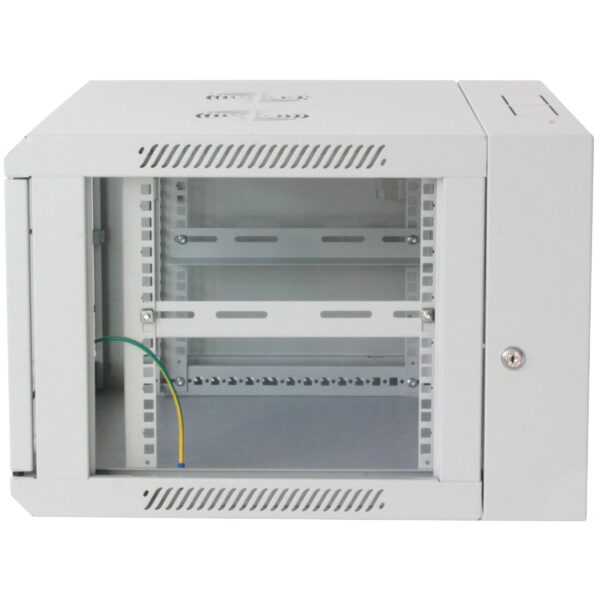 Armadio Rack 19'' a muro 15 unità due sezioni Grigio