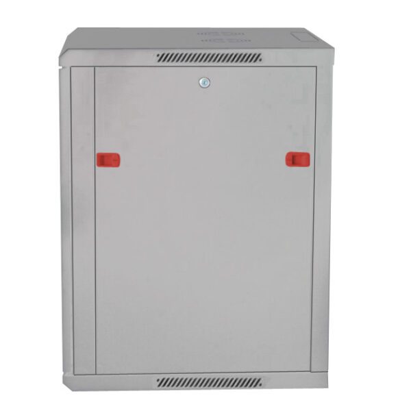 Armadio Rack 19'' a muro 15 unità sezione unica prof. 450mm Grigio