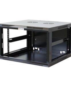 Armadio Rack 19'' a muro 6 unità sezione unica prof. 600mm Nero