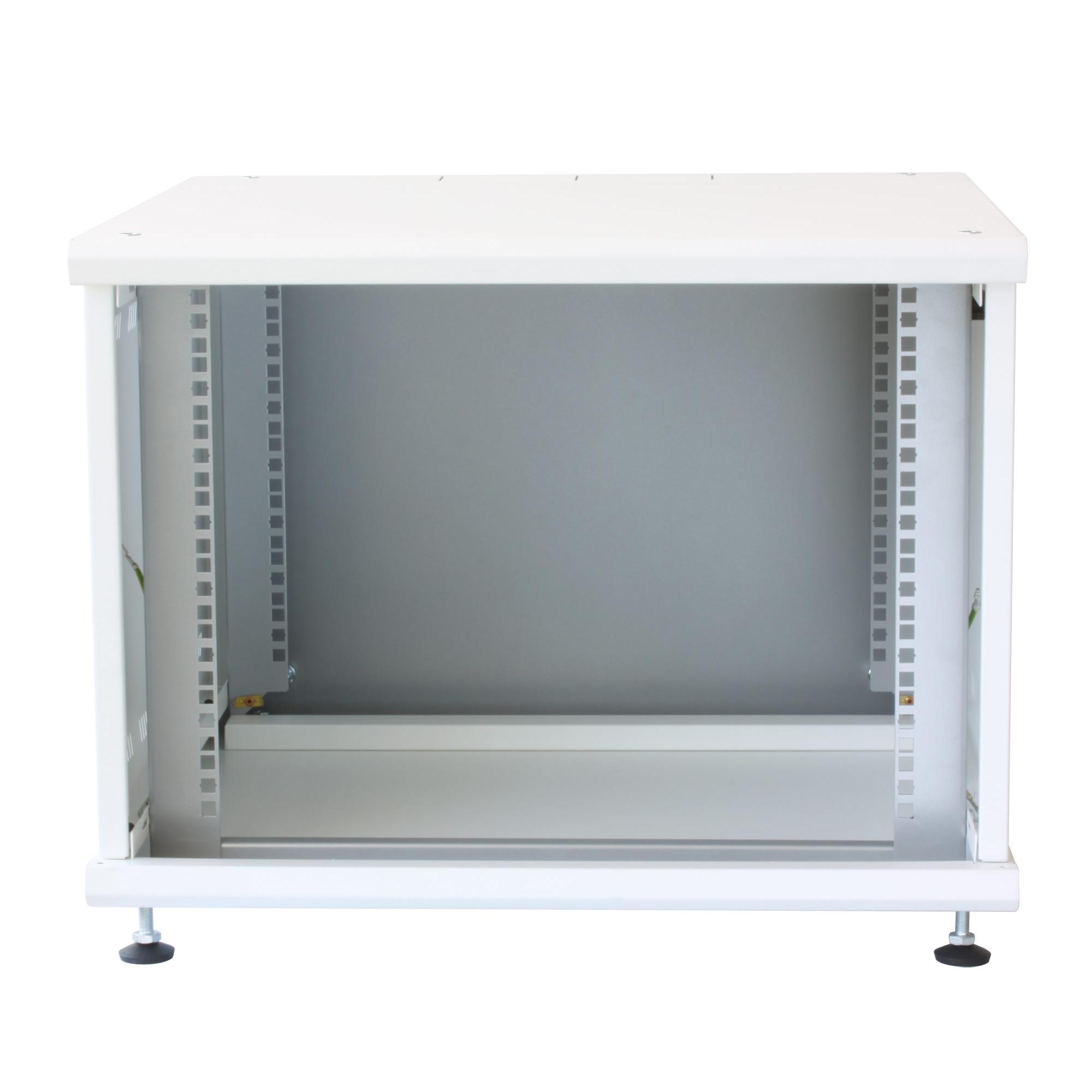 Armadio Rack 19'' ideale per Accumulatori Fotovoltaico 8U P600mm Bianco