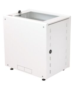 Armadio Rack 19'' ideale per Accumulatori Fotovoltaico 8U P600mm Bianco