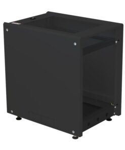 Armadio Rack 19'' ideale per Accumulatori Fotovoltaico 8U P600mm Nero
