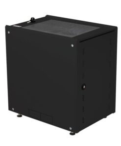 Armadio Rack 19'' ideale per Accumulatori Fotovoltaico 8U P600mm Nero