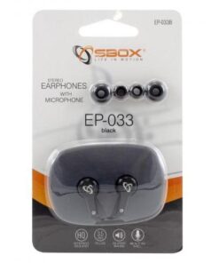 Auricolari Audio Stereo 3.5'' In-Ear con Microfono e Telecomando Nero