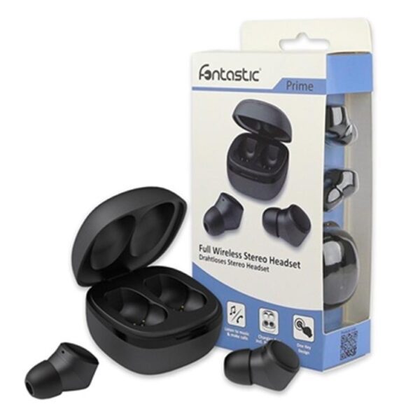 Auricolari Bluetooth v4.2 con Custodia di Ricarica Nero