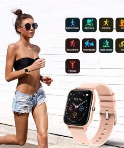 Bracciale Fitness Bluetooth 4.2 con Cardiofrequenzimetro 460CH Rosa
