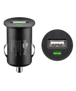 Caricatore Compatto da Auto 1 porta USB con uscita 1A Nero