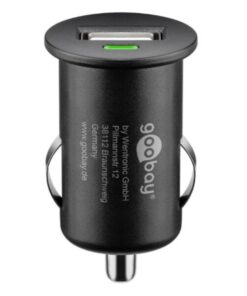 Caricatore Compatto da Auto 1 porta USB con uscita 1A Nero