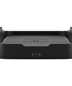 Caricatore Smartphone Qi Wireless da Auto 10W Silicone Nero