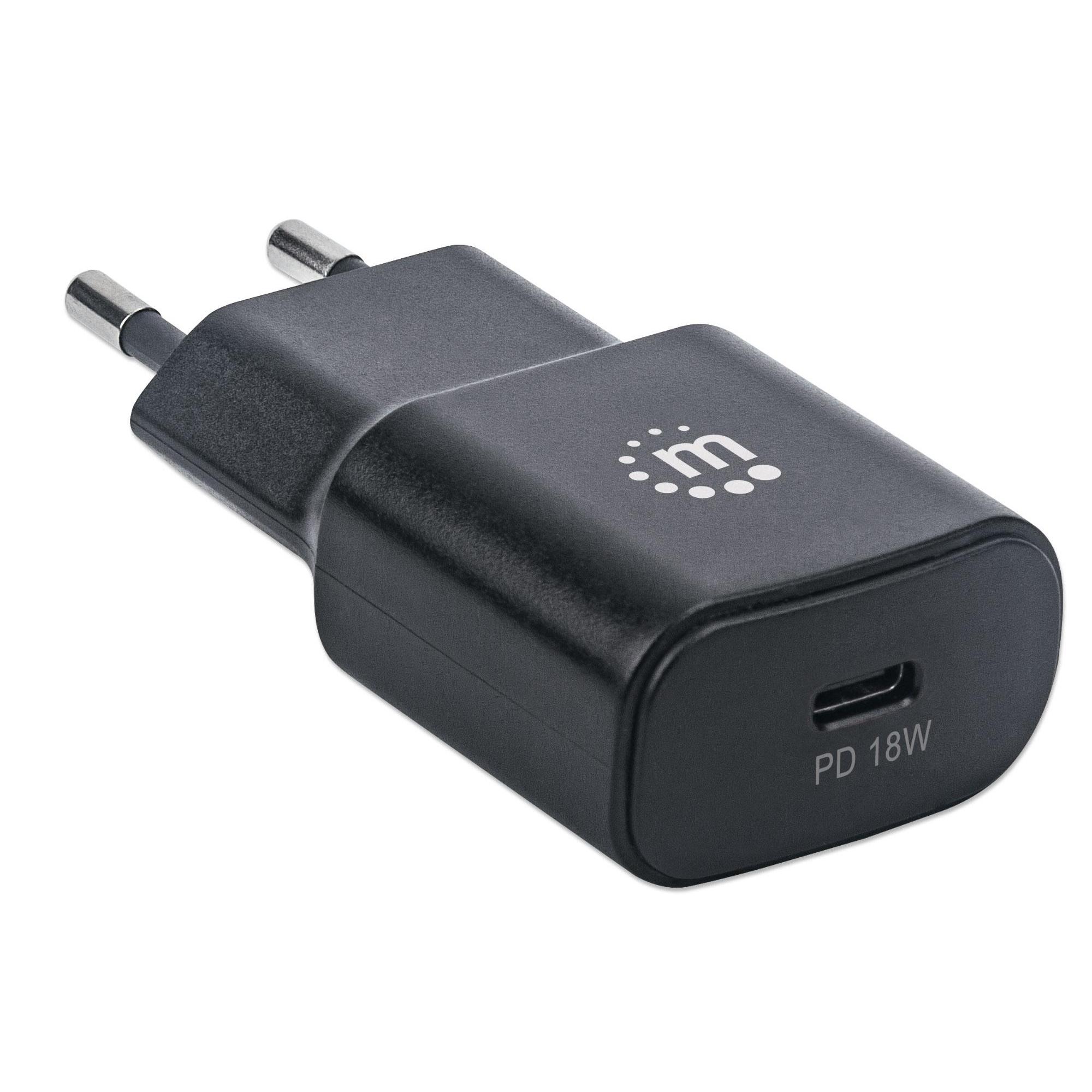 Caricatore da Muro USB-C™ Power Delivery 18W Nero