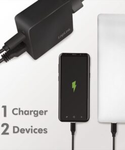 Caricatore da Muro USB-C™ e USB tipo A 65W Nero