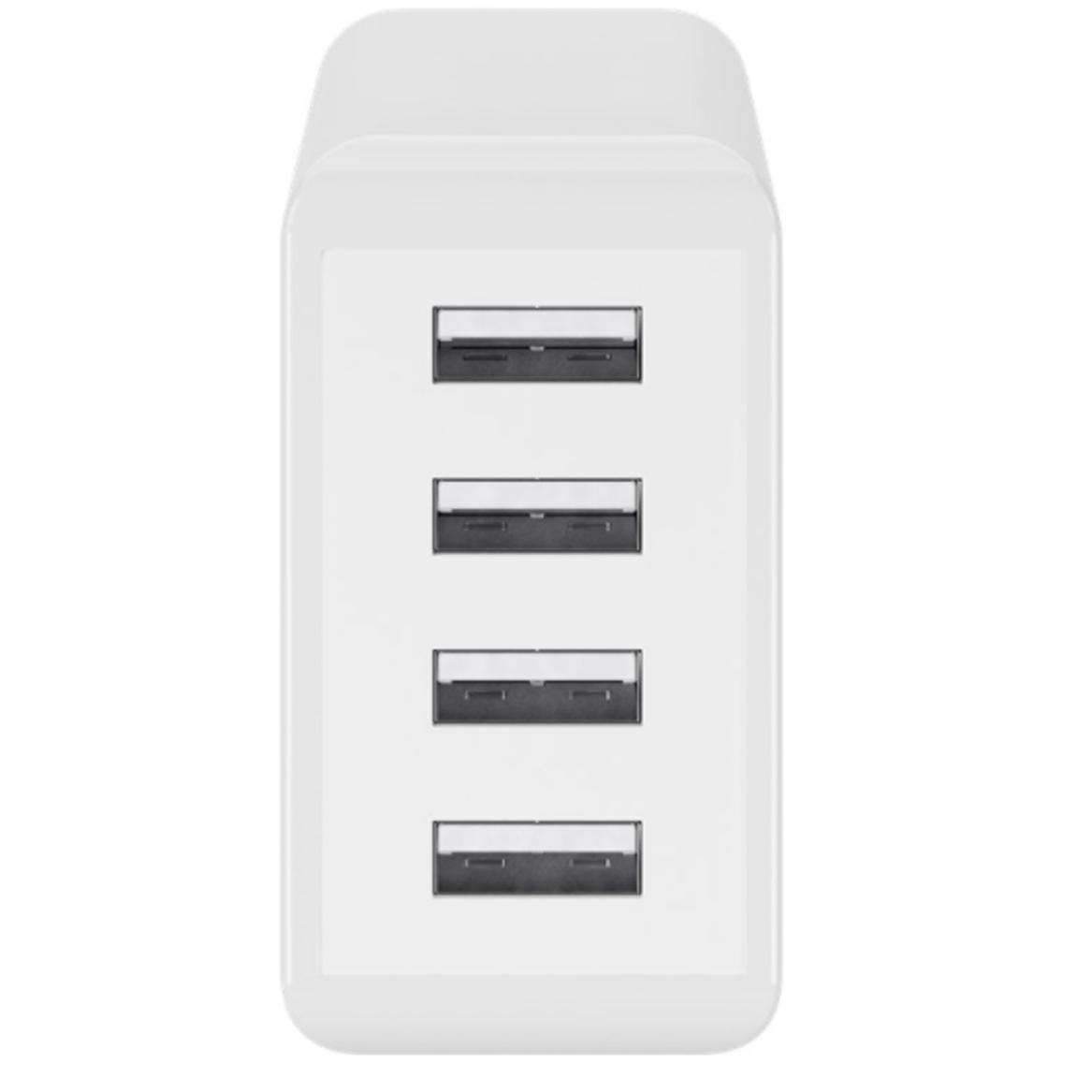 Caricatore da Muro USB a 4 vie 30W Bianco