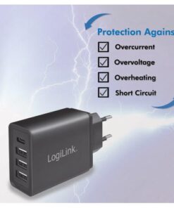 Caricatore da Muro a 4 porte con USB-C™ 27W