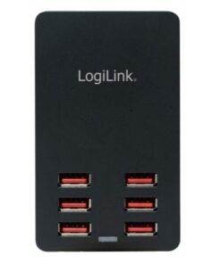 Caricatore da Tavolo a 6 porte USB 32W Nero