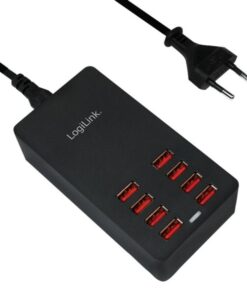Caricatore da Tavolo a 8 porte USB 44W Nero